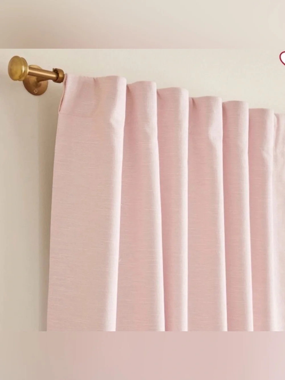 Pottery Barn Kids Pink Blackout Curtain